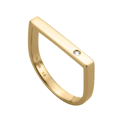 Afbeelding van Esprit ESRG003312 Core ring Zilver geelgoudverguld Goudkleurig