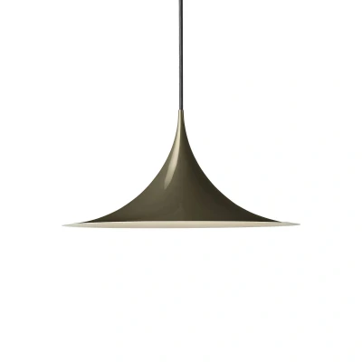 Afbeelding van Gubi Semi hanglamp, Ø 30 cm, cacaobruin glanzend