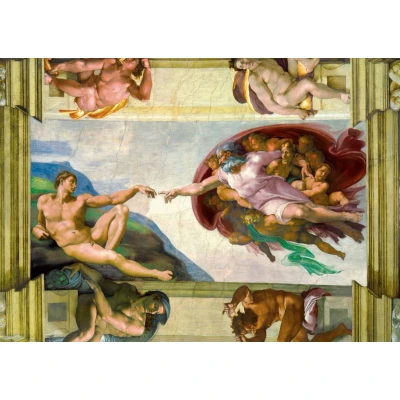 Afbeelding van Michelangelo The Creation of Adam, 1511 Puzzle 1,000 pieces
