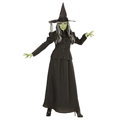 Afbeelding van Heks &amp; Spider Lady Voodoo Duistere Religie Kostuum Lange Historische Vrouw Medium Halloween Verkleedkleding
