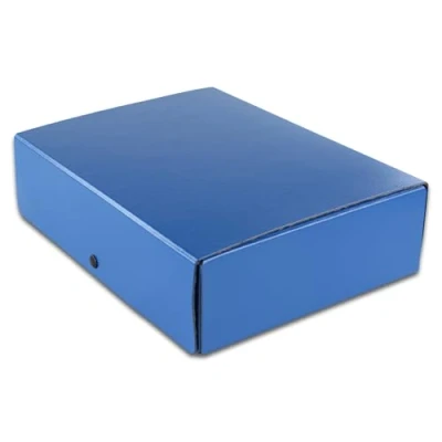Afbeelding van Elba Documentenbox A4 van hard karton, 8 cm vulhoogte, blauw
