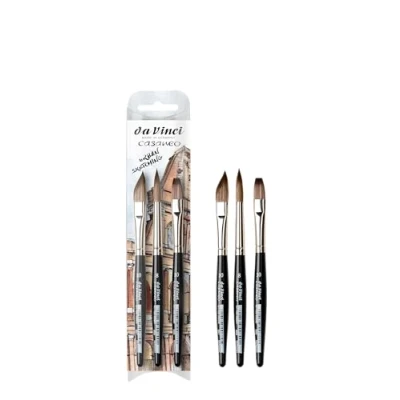 Afbeelding van da Vinci CASANEO Aquarelpenselen Set XS Synthetische vezels Kunstenpenseel Aquarelschilderij Vloeibare acrylverf Made in Germany Maat 0