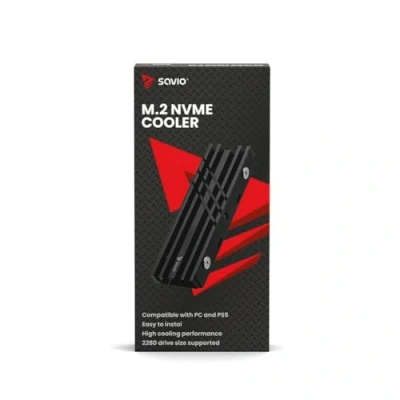 Afbeelding van SAVIO koeling voor M.2 NVME 2280 schijven, AK 60, zwart