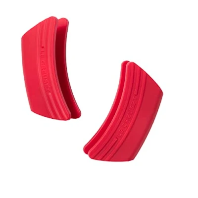 Afbeelding van Le Creuset Handvatten Kersenrood Siliconen 12 x 6 cm 2 Stuks