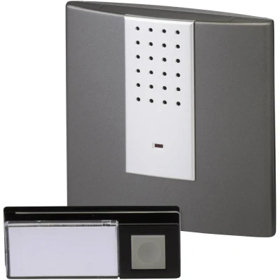Afbeelding van Draadloze deurbel Complete set Heidemann 70823 HX Square