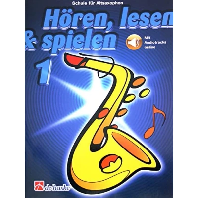 Afbeelding van Saxofoon accessoires (bladmuziekhouder, parelmoer, riem, wattenstaafje, sleutelverhogers) Saxophonschule Band 1