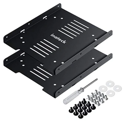 Afbeelding van Inateck 2.5 to 3.5 Adapter, SSD Mounting Bracket, Hard Drive Adapter (2 Pack), SA04004