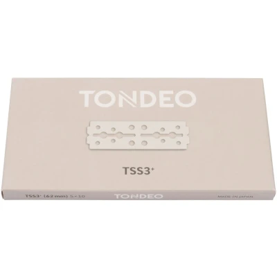 Afbeelding van Tondeo Scheermesjes TSS3+, 5 x 10 roestvrije dubbele messen voor scheermesjes, traditie van meesterlijk vakmanschap