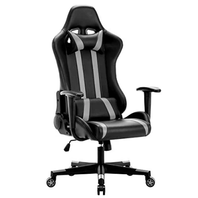 Afbeelding van IntimaTe WM Heart Gamer, gamingstoel, draaibaar, in hoogte verstelbaar, rugleuning tot 135 , met vaste armleuningen, metaal, Grijs, 37 x 54 129 cm,Grijs