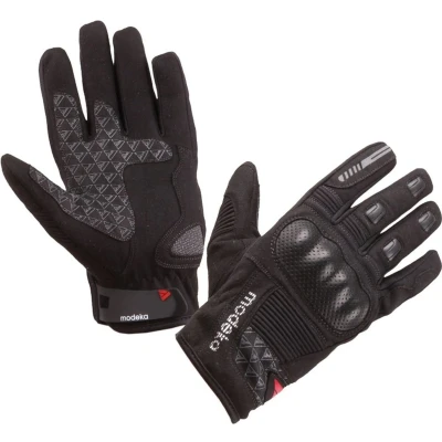 Afbeelding van Modeka Fuego Motorfiets handschoenen, zwart, afmeting XL voor man