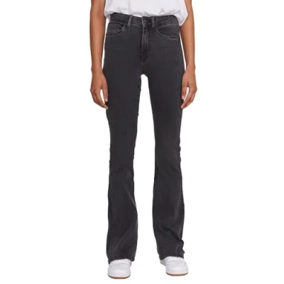Afbeelding van NOISY MAY high waist flared jeans NMSALLIE dark grey denim