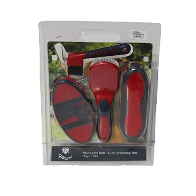 Afbeelding van Rhinegold Soft Touch Grooming Blister Pack Rood/Navy