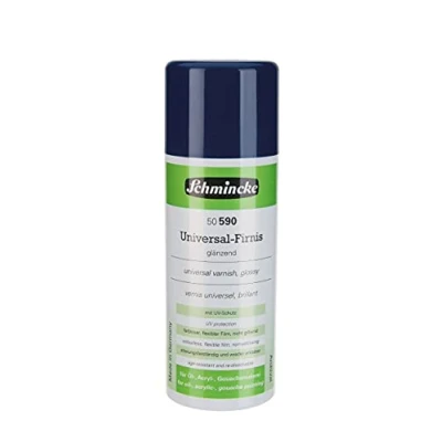 Afbeelding van Schmincke Universele vernis glanzend, Aerospray, 400 ml, 50 590 042, slotvernis voor olieverf, acryl en andere schildertechnieken, kunstharsvernis met UV bescherming, kleurloos