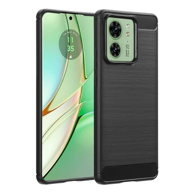 Afbeelding van Motorola Edge 40 Hoesje Siliconen en TPU (zacht) imoshion Softcase/Backcover Zwart Telefoonhoesje