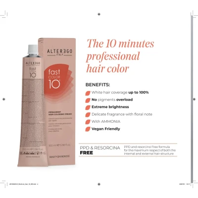 Afbeelding van FAST COLOR 10 MINUTI COL. 6/71 BIONDO SCURO MARRONE CENERE 100 ML.