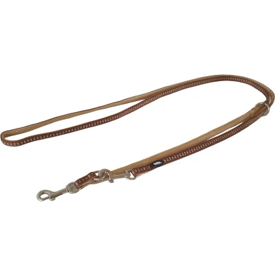 Afbeelding van Nobby Soft Grip Verstelbare Hondenlijn Nylon Bruin XS Breedte 10 mm Lengte 200 cm
