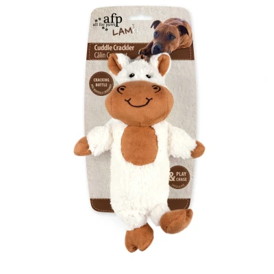Afbeelding van All For Paws Lambswool Cuddle Crackler Hondenspeelgoed 27.5x18.5x9.7 cm Assorti