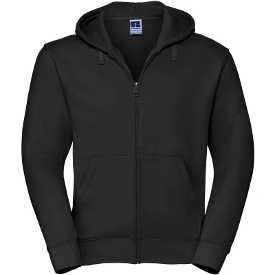 Afbeelding van Russell Heren Authentieke Sweatshirt Met Volledige Ritssluiting / Hoodie (Zwart) Maat S