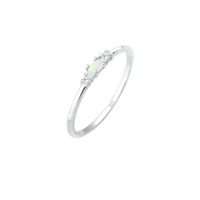 Afbeelding van Elli GEO Vintage Marquise Ring, Dames, Maat: 54, Silver