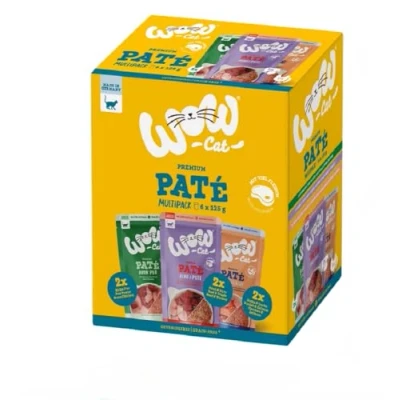 Afbeelding van 6 x 125 g WOW Cat Adult Mix (3 soorten) nat kattenvoer