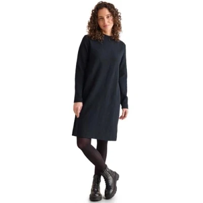 Afbeelding van Cecil Strukturiertes Gebreide jurk, Dames, Maat: XXL, Blau