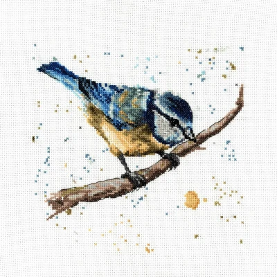 Afbeelding van My Cross Stitch Bree Merryn, Betty The Blue Tit, 8&quot;x8&quot;