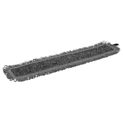 Afbeelding van Vikan Moppen Microfibre Wet Scrub Microvezel Vlakmop Grijs Klittenband 60 cm