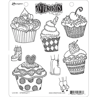 Afbeelding van Ranger Dylusions Cling Stamp Set Eat me DYR80237 Dyan Reaveley (02 22)