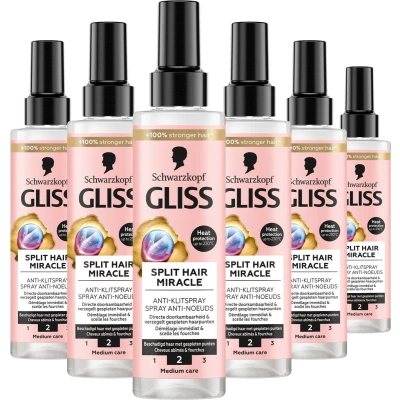 Afbeelding van 6x Gliss Split End Anti Klit Spray 200 ml