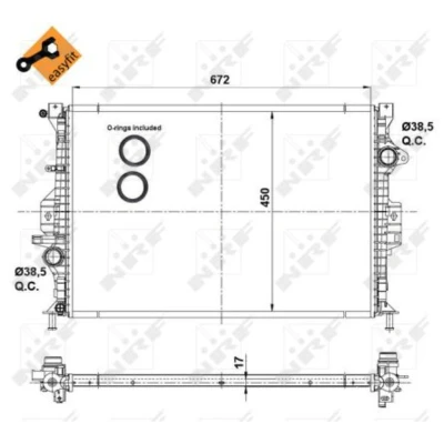 Afbeelding van Radiateur NRF 53737