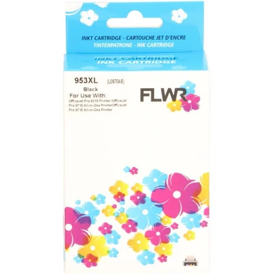 Afbeelding van FLWR Inktcartridge / 953XL Zwart Geschikt voor HP