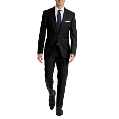 Afbeelding van Calvin Klein Slim Fit pak voor heren scheidt, Zwart, 34W / 30L