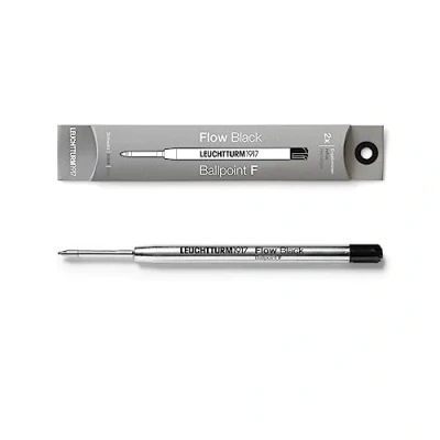 Afbeelding van LEUCHTTURM1917 Balpen Parker Style Vullingen voor Drehgriffel Nr 1 Document Proof ISO 15727 2 (2 Pack, Fine Point, Zwart)