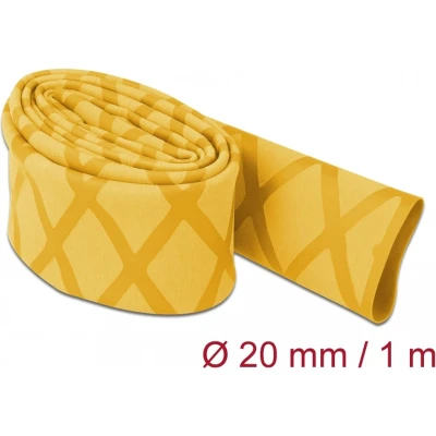 Afbeelding van Delock krimpkous x patroon antislip 1 m 20 mm geel