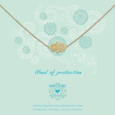 Afbeelding van Heart to Get Ketting met hanger GeelGoud Fatimahand