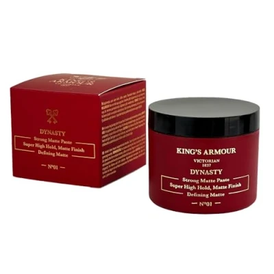 Afbeelding van King&#039;s Armour Dynasty Strong matte Pasta stylingpasta, super hoge grip, afwerking, 110 ml