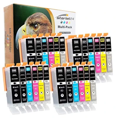 Afbeelding van 24x inktcartridges compatibel met Canon PIXMA iP 7250 8750 iX 6850 MG 5450 5655 6350 6650 7150 7550 MX 725 925