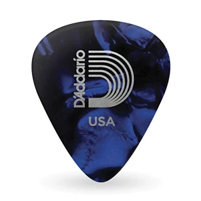 Afbeelding van Planet Waves Green Pearl gitaarplectrum (celluloid) Extra zwaar. 25 Pack blauw parel.