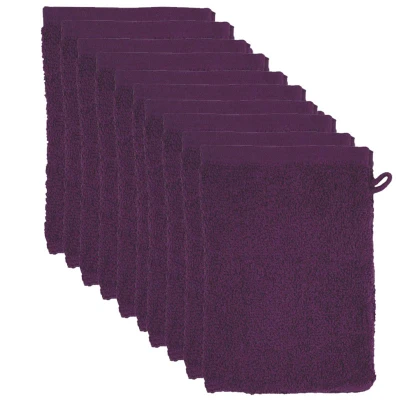 Afbeelding van 10 x The One Towelling washandje 15x21 Plum