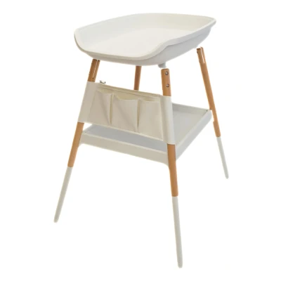 Afbeelding van Bo Jungle Balneo Changing Table Pure White Luiertafel Extra comfort en bescherming Stevige poten