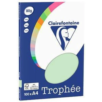 Afbeelding van Clairefontaine Trophée groen kopieerpapier A4 80 gram 100 vellen