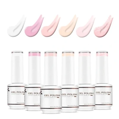Afbeelding van Nicedeco Gel Nagellak Set Semi permanent Gellak UV LED Soak Off Kleuren 6 X 8ML Gift Kit