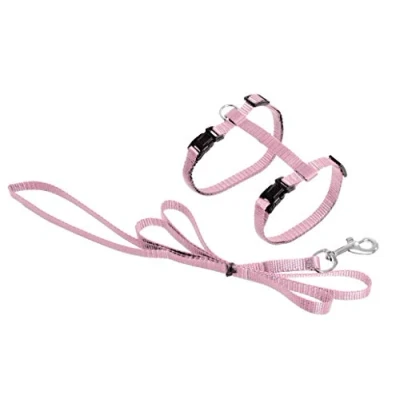 Afbeelding van Flamingo ASP servies + lijn voor katten beige 110 cm, bruin
