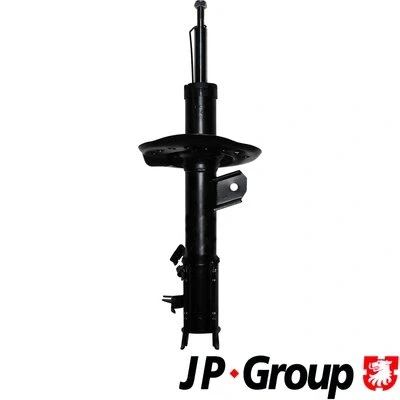 Afbeelding van JP GROUP 4042101770 Schokdemper Vooras links Gasdruk Dubbelpijp Veerpoot Pen bovenaan NISSAN: Qashqai / Qashqai+2 I (J10