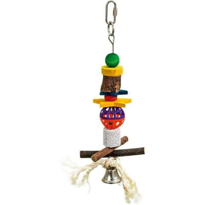 Afbeelding van Flamingo Vogelspeelgoed Bel Lava Multicolor 28 x 10 4 cm