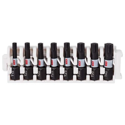 Afbeelding van Bosch Professional 8 delige Impact Control Schroefbitset (Pick and Click, accessoire slagschroevendraaier)
