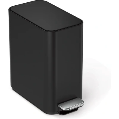 Afbeelding van Prullenbak Simplehuman Slim Zwart 5L