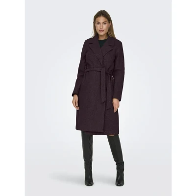 Afbeelding van ONLY Onlalvilda LIFE WRAP Mantel, Dames, Maat: Medium, Mauve wine detail:melange