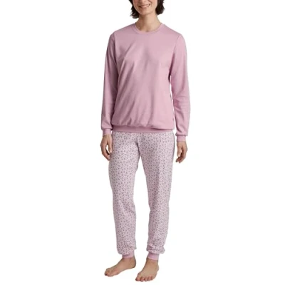 Afbeelding van CALIDA Midnight Flowers Pyjama Manchetten fragrant Lilac, maat 44 46, lila, 44/46