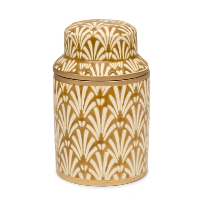Afbeelding van Kayori Geurkaars Keramiek Yuzu Goud 600gr 600 gr (Kleur: Goud)
